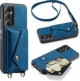 Casemania Hoesje Geschikt voor Samsung Galaxy A14 Navy Blue
