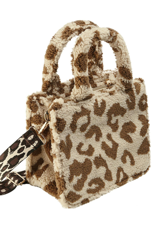 Handtas teddy dierenprint OUTLET BM Fashion