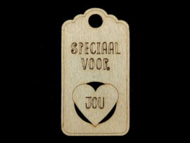 Kleine hanger voor geschenk 'Speciaal voor jou'