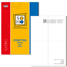 Etiketten A4 105 x 148mm 10 vel à 4 stuks