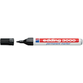 Edding 3000 zwart 1,5-3mm ronde punt