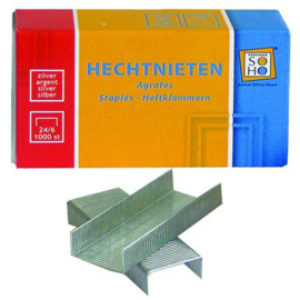 Hechtnieten 24/6 1000 stuks