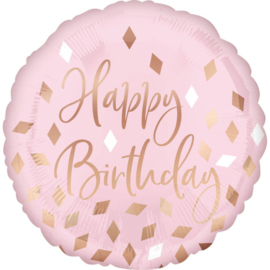Happy Birthday - Roze - Standard