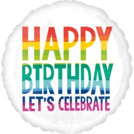 Happy Birthday! - Regenboog - Standard