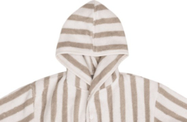 Badjas 1-2 jaar Stripe Terry - Olive Green - GOTS