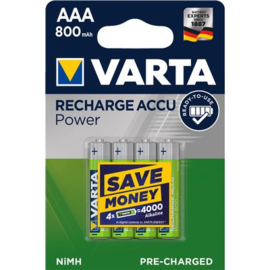 Varta Rechargeable AAA 800mAh (4)