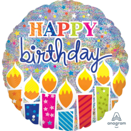 Happy Birthday - Holographic - Jumbo