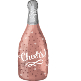 Champagne roze fles - Standard shape