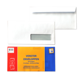 Enveloppen venster rechts zelfklevend 25 stuks