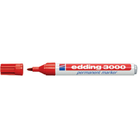Edding 3000 rood 1,5-3mm ronde punt