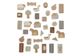 Houten Blokken set 18x12cm