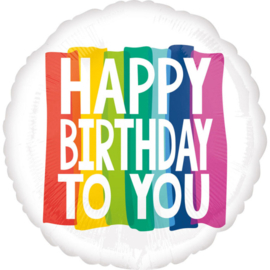 Happy Birthday - Regenboog - Jumbo
