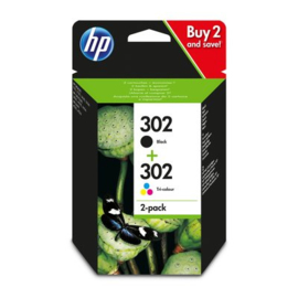 HP 302 ink combo 2pack bk/cl
