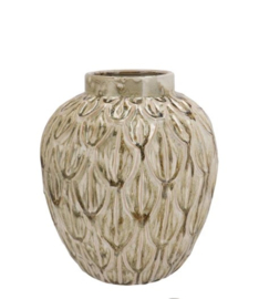 Inga boa green pot active glaze 23x23x25cm