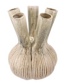Aglio straight green vase active glaze 26x26x35cm nm