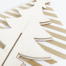 Kaart streep| 3D kerstboom