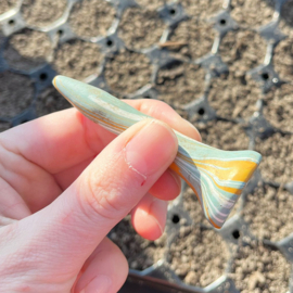 SUPER handig tuingereedschap: de zaaistempel! Ideaal voor in de moestuin met voorzaaien/uitplanten/zaaien, handgemaakt van klei