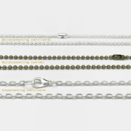 Ketting met KLEIN leeg glazen flesje met kurk, handgemaakt tot ketting, goed te personaliseren