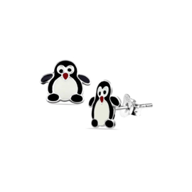 925 ZILVEREN PINGUÏN KINDEROORBELLEN