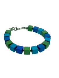 Armband groen blauwe tinten