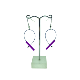 geanodiseerd aluminium hang oorbellen