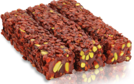 Turkish Delight Lokum Cranberry met Granaatappel en Pistache (Turks Fruit)