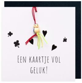 Kaart + Enveloppe: Een Kaartje Vol Geluk!