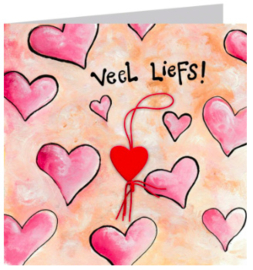 Kaart + Enveloppe: Veel Liefs