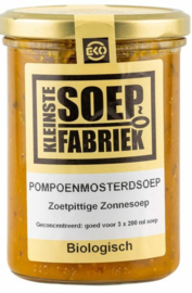 Vegan BIO pure Pompoen Mosterdsoep Kleinste Soepfabriek