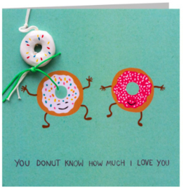 Kaart + Enveloppe: You Donut Know How Much I Love You!