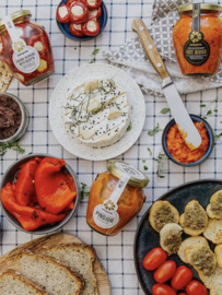 Vegan Pelagonia Antipasta Grilled Courgette Slices