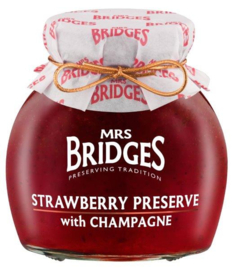 Mrs Bridges Jam met Aardbeien en Champagne