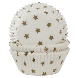 House of Marie Baking Cups Ster Goud 50st
