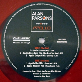 Alan Parsons – Apollo (Remixed By Solar Quest) (2023) (COLOUR VINYL -RED)