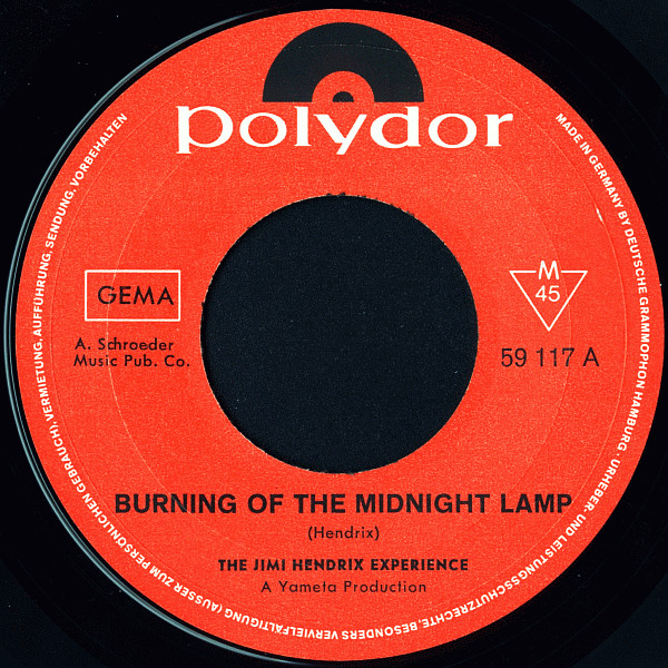 The Jimi Hendrix Experience – Burning Of The Midnight Lamp (1967)