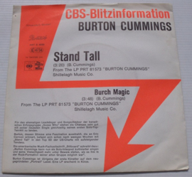 Burton Cummings – Stand Tall / Burch Magic (1976) (PROMO)