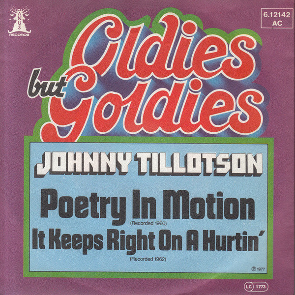Johnny Tillotson – Poetry In Motion / It Keeps Right On A Hurtin' (1977)