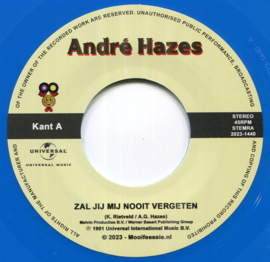 André Hazes – Zal Jij Mij Nooit Vergeten (2024) (COLOUR VINYL -BLAUW)