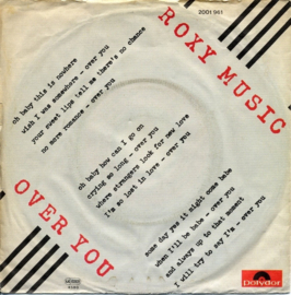 Roxy Music – Over You (1980)