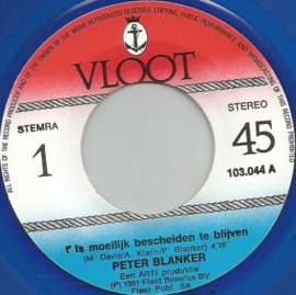 Peter Blanker – 't Is Moeilijk Bescheiden Te Blijven (1981) (COLOUR VINYL)