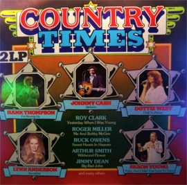 Country Times - Various (oa. 3X JOHNNY CASH) 1974) (2X-LP)