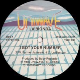 La Bionda ‎– I Got Your Number (1980) (12")