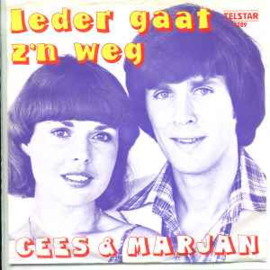 Cees & Marjan (Kampen) ‎– Ieder Gaat Z'n Weg (1976) (+ HANDTEKENING MARJAN ??) (TELSTAR)