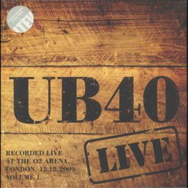 UB40 ‎– Live At The O2 Arena London. 12.12.2009 Volume 1 (2x-LP) (NEW VINYL)