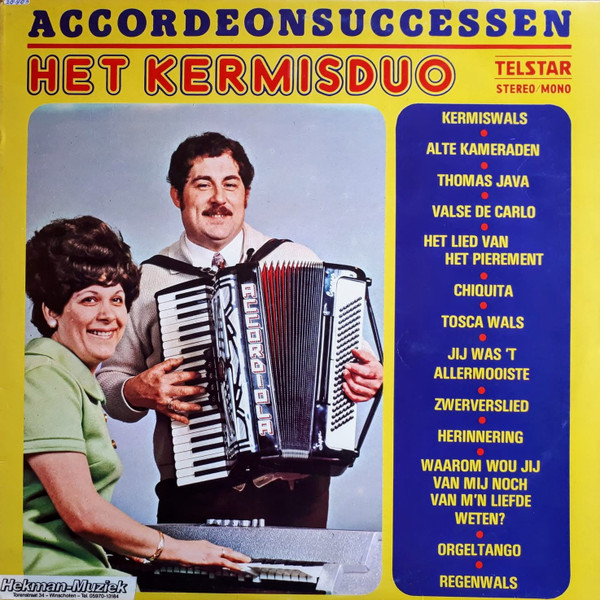 Het Kermisduo – Het Kermisduo - Accordeonsuccessen (1977) (TELSTAR)