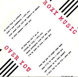 Roxy Music – Over You (1980)