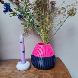 Model Vik 13 cm - 2 kleuren donkerblauw - roze