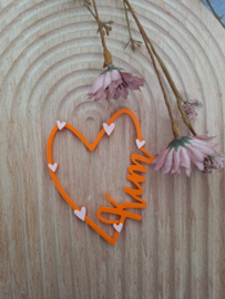 Open hartje met tekst - meerdere keuzes - prijs vanaf