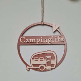 Cirkel caravan - met eigen tekst mogelijk - prijs vanaf