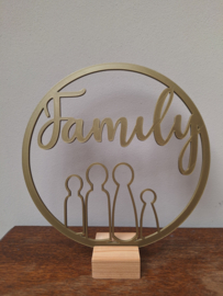 Familie met poppetjes cirkel - prijs vanaf